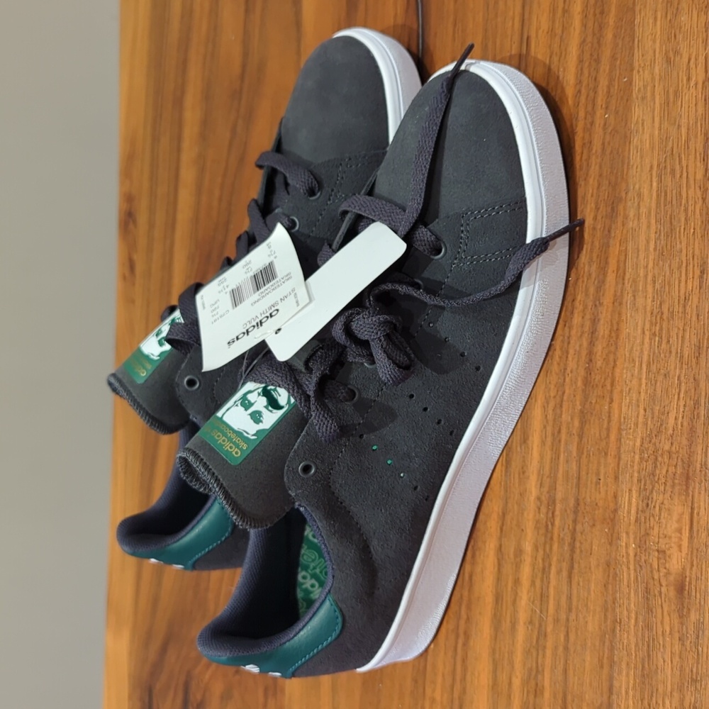 Adidas Skateboarding Stan Smith Vulc Gray Suede Shoes Men's 8 Rare Deadstock